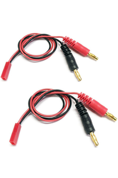 Choice 2 قطعة JST 22AWG كابلات RC بطول 30 سم، 2 قطعة موصل قابس الموزة الذكر 4...