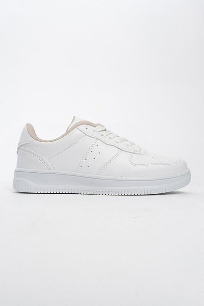 Ccway ΛΕΥΚΟ ΛΕΥΚΟ Γυναικείο Sneaker - Lace-Up