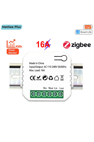 Choice Tuya Smart Life ZigBee Switch Electricity Energy Monitor KWh Din Rail ...