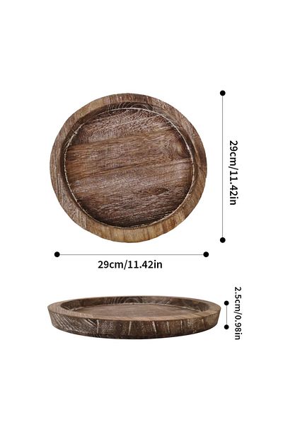 Choice L Wooden Tray Fruit Storage Trays Candle Holder Multi-purpose Tray Lightweight Candle Holder Tray F.
