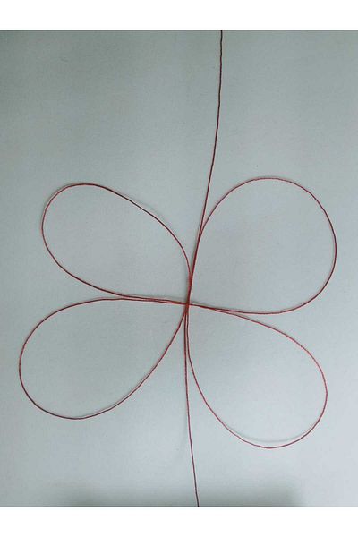 Eskişehir hobi sanat 350 Meters Red Color 0.3 mm Thin Rosary Thread