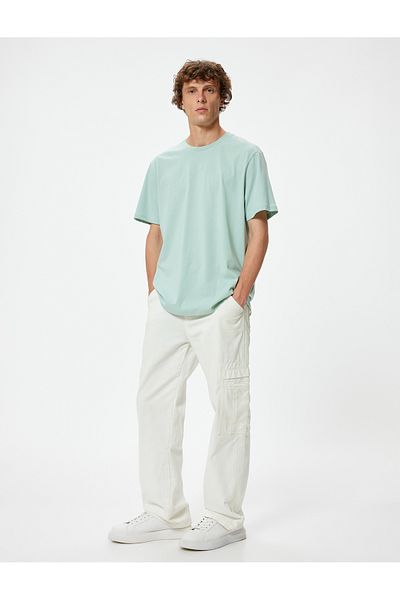 Koton Crew Neck Basic pamut rövid ujjú póló