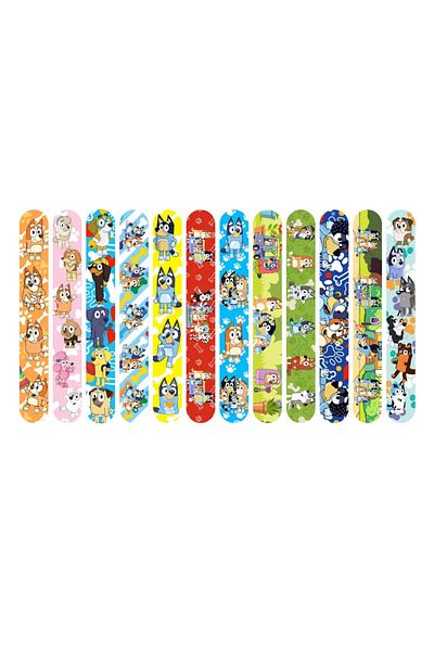 Choice Bluey 12pcs Bluey Family Series Bracelet Bingo And Her Friends Pvc Snap Circle Cartoon Pat Circle Br