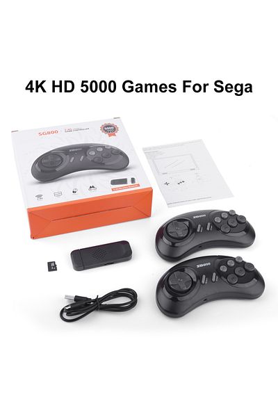 ONETOMAX 5000 Games 4k Sg800 Retro Game Console Wireless Console 2.4g Built-in 5000 Classic Games Controller