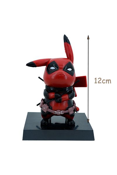Choice 12cm 11cm Pokemon Anime Figure Pvc Pikachu Cosplay Deadpool Cartoon Action Figures Kawaii Model Coll