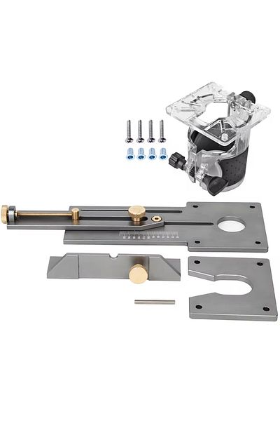 toohr B 220mm Circle Cutting Jig For Electric Hand Trimmer Wood Router Milling Circle Slotting Trimming Ma
