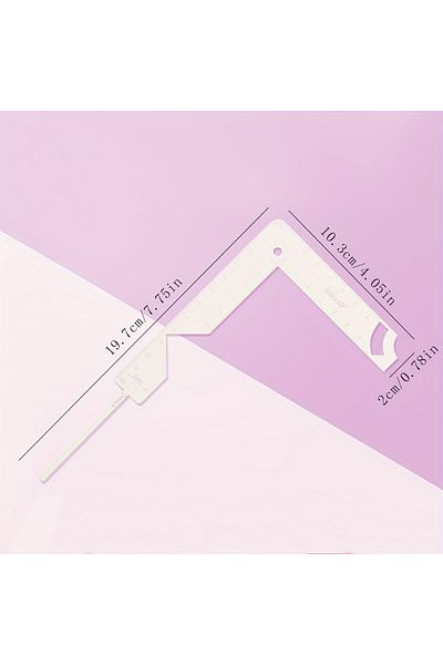 Choice 5-in-1 High-Precision Craft Ruler Easy Alignment ?Stainless steel  Positioning auxiliary ruler, D...