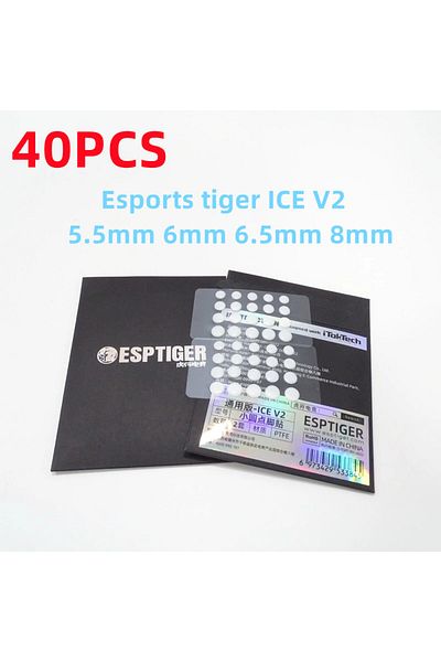 Choice 40PCS ICE New 40PCS Esptiger Tiger ICE V2 Universal Foot Sticker Pink DIY Small Dots Foot Pad Arc E