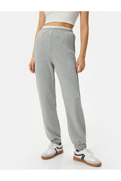 Koton Jogger-Jogginghose mit doppelt gummiertem Bund und Taschen