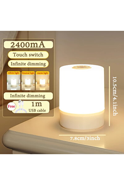 Choice مصباح ليلي صغير الحجم قابل لتغيير الألوان يعمل باللمس، مزود بمقبس USB،...