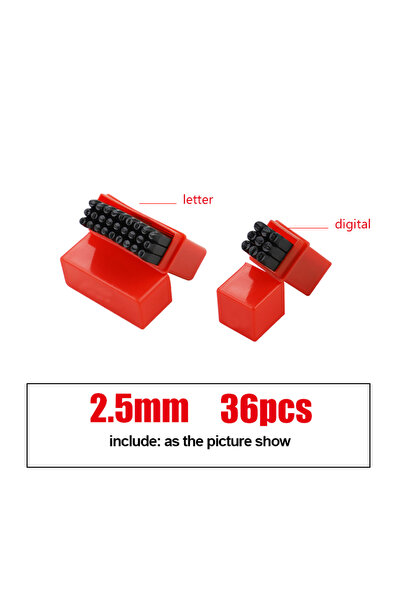 Choice5 2.5mm 36PCS Letter&Number Stamp Punch Set Hardened Steel Metal Wood L...