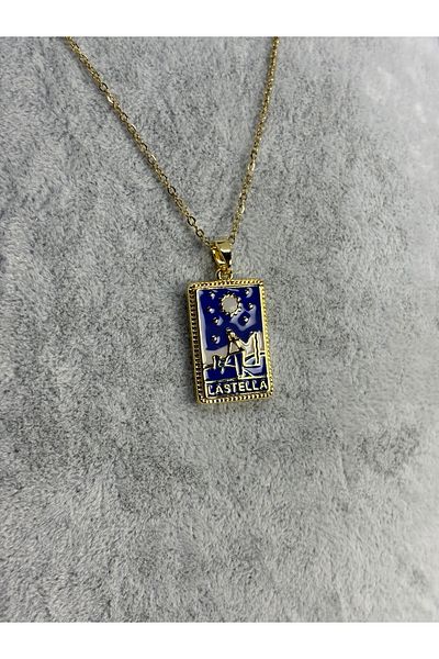 Uzak Işıklar Lastella Tarot Plate Steel Necklace