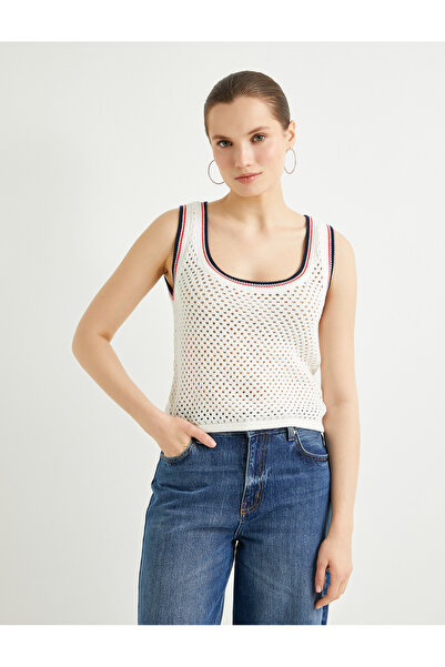 Koton Thick Strap U-Neck Crochet Athlete - Openwork