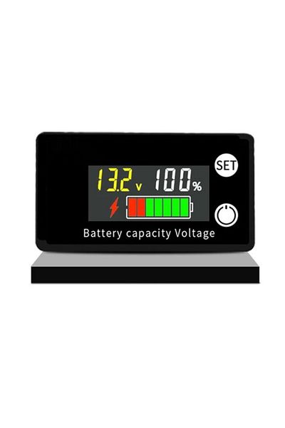 Gaqqee Color Screen Battery Capacity Indicator Dc 8v-100v Lead Acid Lithium Lifepo4 Car Motorcycle Voltmete