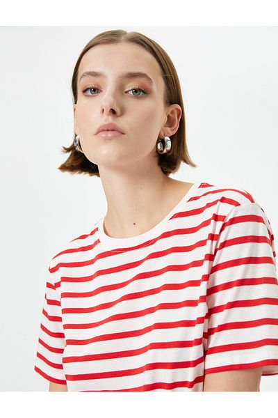 Koton Crew Neck Basic pamut rövid ujjú póló