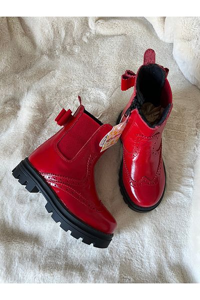 tofimini Red Leather Patent Leather