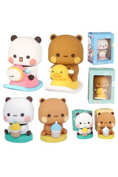 Choice Cute Kawaii Bubu Dudu Panda Bear Figure Cartoon Exciting Bear Miniatures Collectible Animal Toy D...