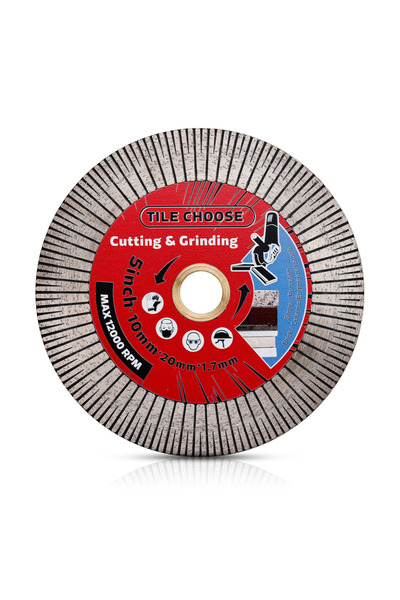 Choice 22.23mm-15.88mm Multipurpose Cutting Red-125mm-1pc Casaverde 4.5"-5" T...