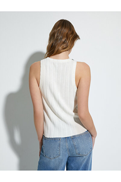 Koton Halter Collar Athlete Colorful Jewelled Accessory Detailed Textured