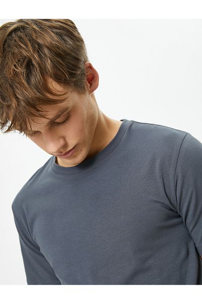 Koton Stretchy Slim Fit Cotton Long Hip Short Sleeve T-Shirt