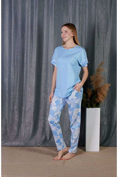 BAŞAKSU COLLECİTON Set pijama din bumbac Başaksü - 2319