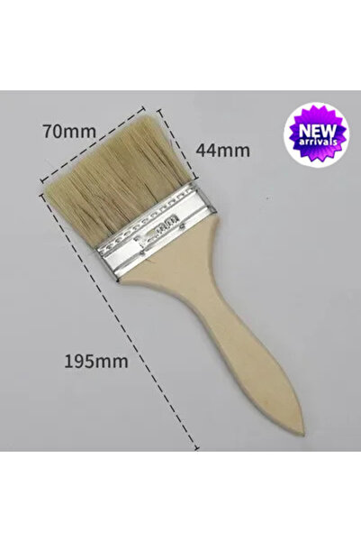Choice1 3 inch-5pcs 5Pcs Paint Brush 1/6 Inch Wooden Handle BBQ Brush for Wal...