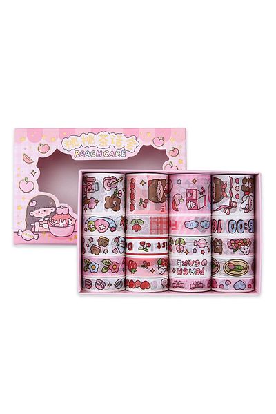Choice 20 Rolls Cute Girl Washi Tape Set, DIY Aesthetic Masking Sticker, Photo Frame Laptop Keyboard Pho...