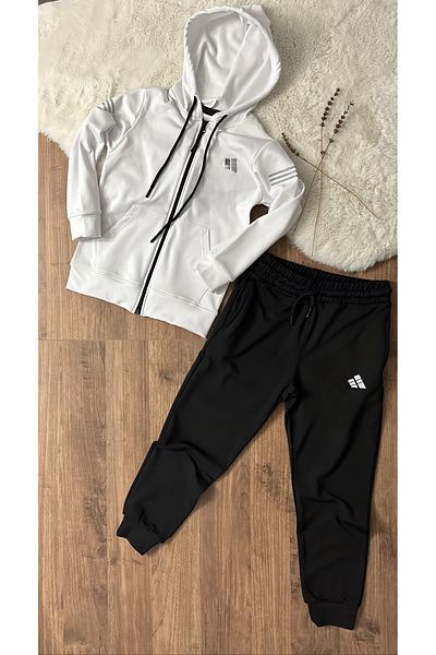 PAN 6-8-10-12-14 16 Year Old Zippered Hooded Tracksuit Set