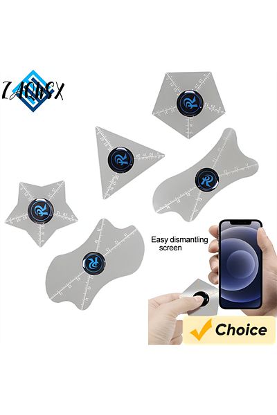 Choice 5pcs 0.1mm Ultra-thin Flexible Stainless Steel Pry Bar Crowbar Removal Card Suitable for Mobile P...