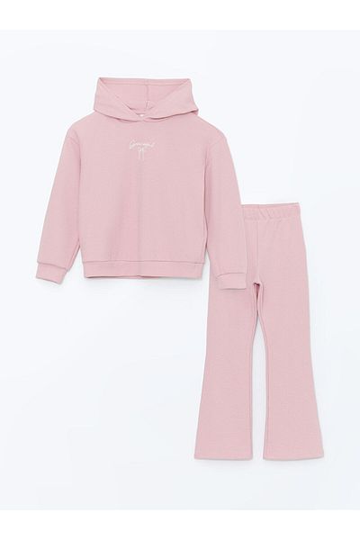 LC Waikiki Hooded Girl's Sweatshirt and Tights