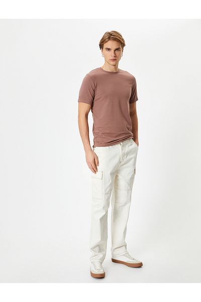 Koton Strechy Slim Fit Βαμβακερό κοντομάνικο T-shirt