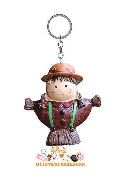 himi bijuteri aksesuar Breloc cu fată cu pălărie, ornament pentru rucsac, orn...