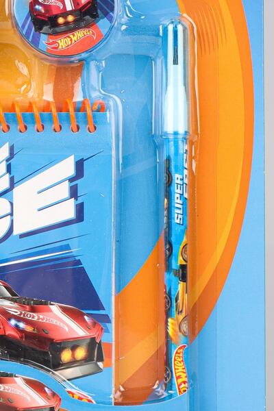 HOT WHEELS DEKOMUS З НОВИМ СЕЗОНОМ ЛІЦЕНЗОВАНИЙ БЛОКНОТ HOT WHEELS, МОДУЛЬНИЙ ОЛІВЕЦЬ, ГУМКА ТА ТУЗИК