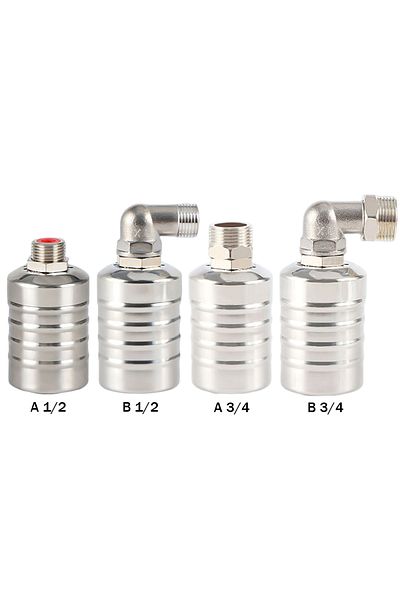 VAKIND 1/2" Upper Water Inlet Automatic Water Level Control Valve Stainless Steel Water Tank Water Tower Sh