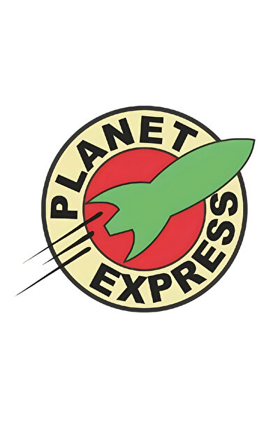 Choice ملصق فينيل بشعار Futurama Planet Express مقاس 17 × 14.5 سم JT300-PVC J...