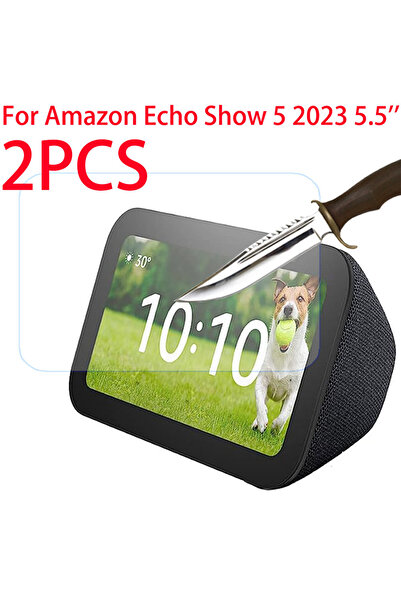 Choice قطعتان من واقي شاشة زجاجي مقوى لجهاز إيكو شو 5 (إصدار 2023) مقاس 5.5 بوصة.