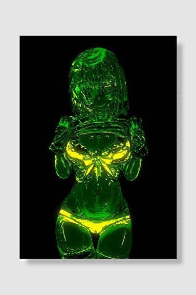 kubdekor Sexy chrome anime girl Anime Poster Çerçevesiz Yüksek Kalite Duvar P...