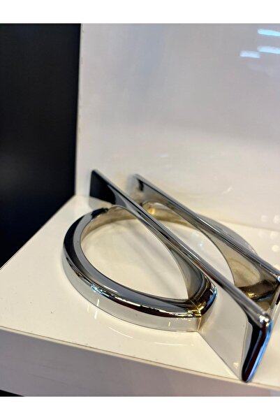 KMS Mâner metalic Veliko 96 mm cromat pentru ușă dulap mobilă modernă cu sertar Unitate TV Noptiera Comodă