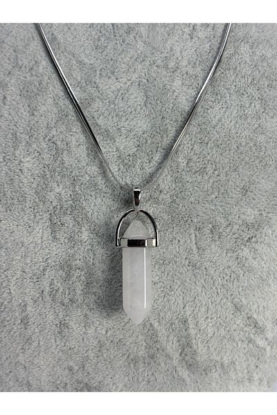 Uzak Işıklar Selenite Natural Stone Necklace