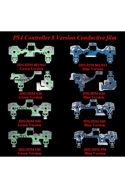 Choice1 IVYUEEN 10 PCS for Dualshock 4 PS4 DS4 PRO Slim Controller Conductive Film Conducting Film Keypad...