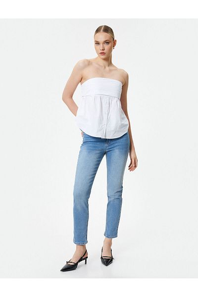 Koton Blugi Slim Fit Talie standard flexibilă - Blugi Eve Slim