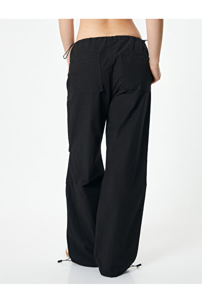 Koton Cotton Oversize Relaxed Cut Parachute Pants - With Pockets