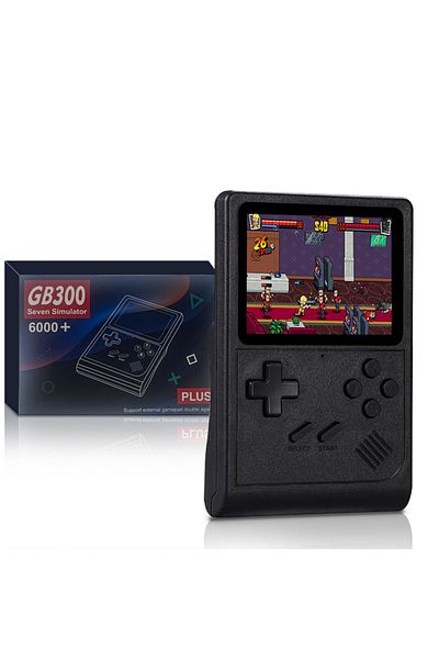 Choice Black GB300 Portable Handheld Game Player 3.0 inch Screen TV Video Game Console AV Output Retro Game