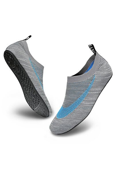 Choice 39 GRAY Quick Drying Water Shoes Non-Slip Creek Shoes Summer Aqua Beach Sandal Flat Shoe Seaside Sli