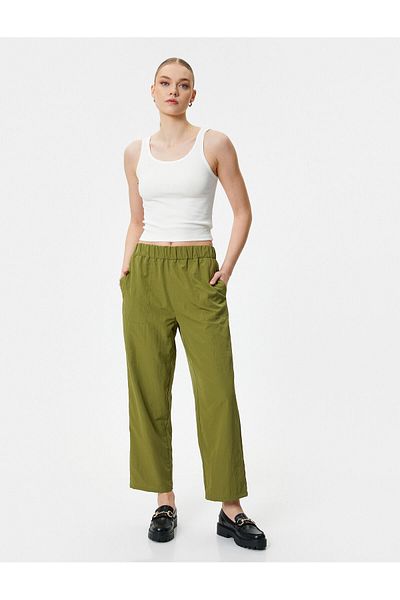 Koton Fallschirmhose mit elastischem Taillentaschendetail