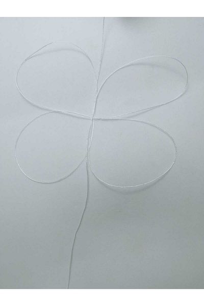 Eskişehir hobi sanat 200 Meters White Color 0.3 mm Thin Rosary Thread