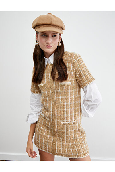 Koton Tuba Uniform X - Μίνι Πλεκτό Φόρεμα