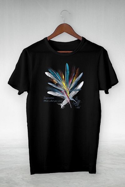 Moda Glo Unisex Μαύρο Vip Σχέδιο - T-Shirt με γραμμένο «What You Want».