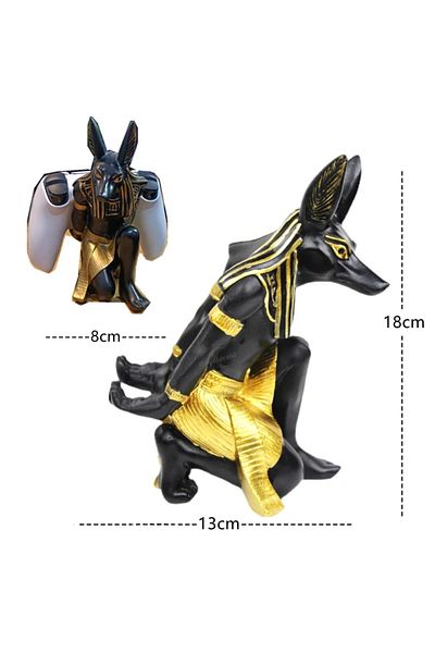 HeroAngel Gamepad Holder Resin Egypt Anubis God Controller Holder For Ps4/ps5/xbox/switch Gamepad Mobile Phone