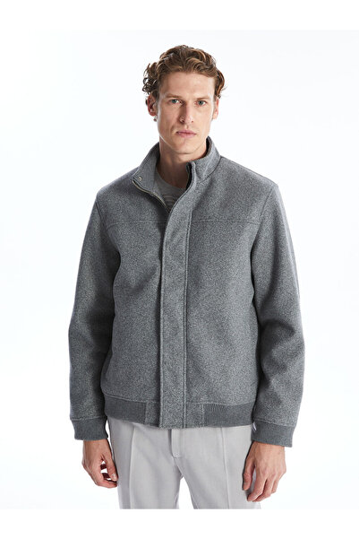 LC Waikiki LCW SOUTHBLUE Dik Yaka Standart Kalıp Erkek Kaşe Ceket